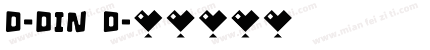 D-DIN D字体转换